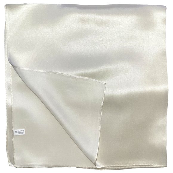 NWT Genuine 100% Mulberry Silk Satin Scarf 25"x25" Medium Square Shawl S5701 - Picture 4 of 6